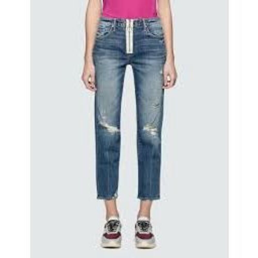 MOTHER DENIM SUPERIOR the xyz Saint Jean in better when it’s seeing distressed S - Picture 2 of 10